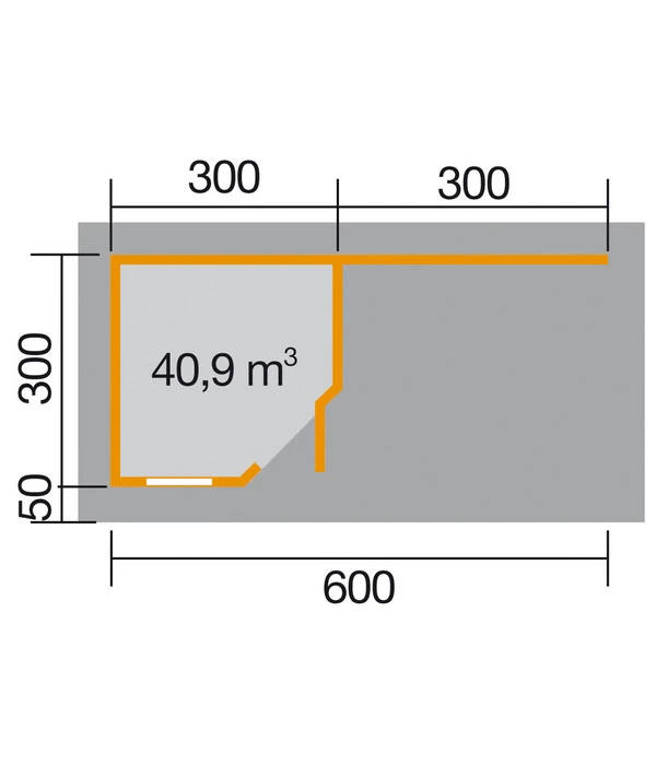 Weka Designhaus 213 B Gr.2, Ca. B646/H237/T338 Cm 2 Weka Designhaus 213 B Gr.2, Ca. B646/H237/T338 Cm – Bild 2