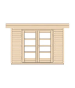 Weka Designhaus 126 Gr.1, Ca. B361/H225/T286 Cm -Angebote Pflanz Lust Store 1809995 WE DE 002 BBH28MMCHILLOUT1GR1NAT