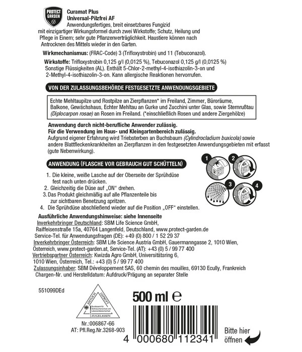 PROTECT GARDEN Curamat Plus Universal-Pilzfrei AF, 500 Ml 2 PROTECT GARDEN Curamat Plus Universal-Pilzfrei AF, 500 Ml – Bild 2