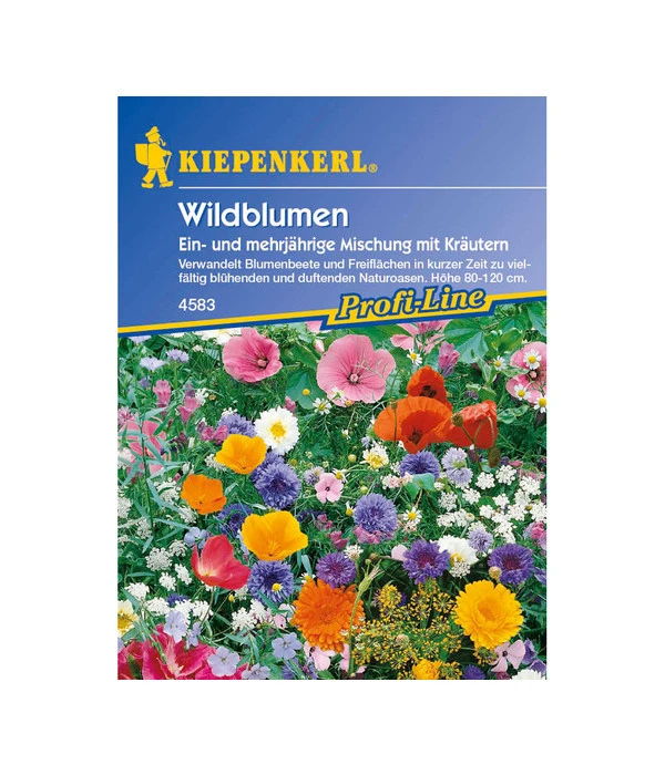 Wildblumen Mit Kräutern Mix, Saatgut Von Kiepenkerl 1 Wildblumen Mit Kräutern Mix, Saatgut Von Kiepenkerl