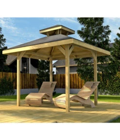 Weka Gartenoase 651 Mit Dachaufsatz, Ca. B294/H312/T294 Cm