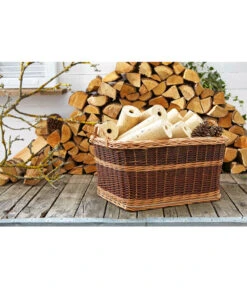 Weiden-Kaminkorb Mit Jute -Angebote Pflanz Lust Store 5453303 WE MO 001 WeidenKaminkorbmitJuteGartendekoFlechtkorb