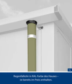 Hörmann Berry-Gerätehaus Modern-P Typ 2, Ca. B247,9/H232,3/T283,4 Cm -Angebote Pflanz Lust Store 6670244 WE DE 003 HoermannMetallgeraetehaus