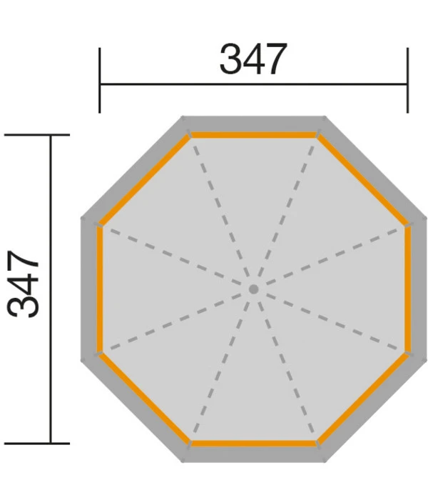 Weka Pavillon 442, Ca. B389,4/H345/T389,4 Cm 2 Weka Pavillon 442, Ca. B389,4/H345/T389,4 Cm – Bild 2