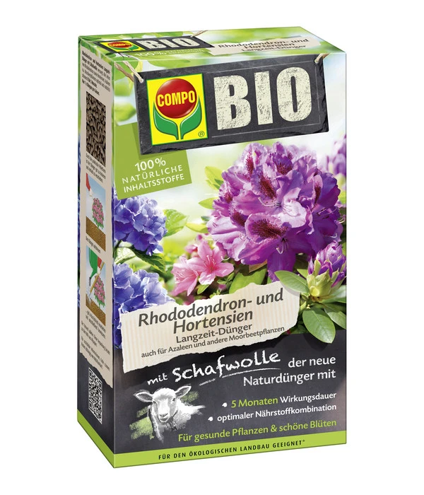 COMPO BIO Rhododendron Und Hortensien Langzeit-Dünger, 750 G 1 COMPO BIO Rhododendron Und Hortensien Langzeit-Dünger, 750 G