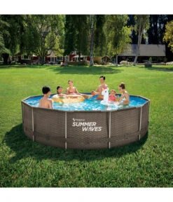 Summer Waves Active Frame Pool Rattan, Braun -Angebote Pflanz Lust Store 6830434 WE MO 001 PoolActive366x91cmRattan