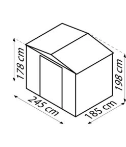 Globel Gerätehaus Somnium 86, Ca. B245/H198/T185 Cm -Angebote Pflanz Lust Store 6882146 WE DE 001 Somnium andereMasse
