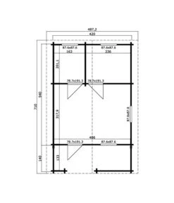 Lasita Maja Ferienhaus Elba, Ca. B487,2/H265,2/T710 Cm -Angebote Pflanz Lust Store 6915698 WE DE 001 LasitaMajaBlockbohlenhausElba