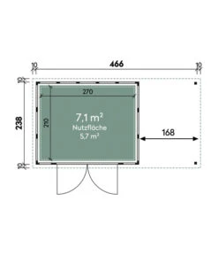 Wolff Finnhaus Metallgerätehaus Eleganto 3024, Inkl. Seitendach Rechts, Ca. B486/H227/T259 Cm -Angebote Pflanz Lust Store 6929343 WE DE 001 FinnhausEleganto
