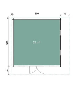 Wolff Finnhaus Gartenhaus Aalborg 70-F XL, Ca. B610/H280/T610 Cm -Angebote Pflanz Lust Store 6931372 WE DE 001 FinnhausBBHAalborg70F