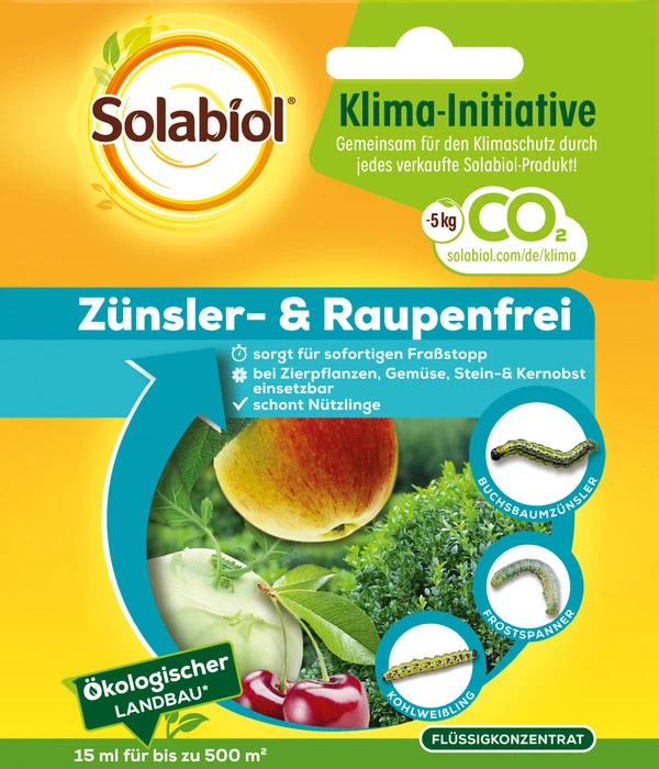 Solabiol® Zünsler- & Raupenfrei Flüssigkonzentrat, 15 Ml 1 Solabiol® Zünsler- & Raupenfrei Flüssigkonzentrat, 15 Ml