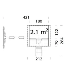 Palmako Spielhaus Toby, Inkl. Anbauschaukel -Angebote Pflanz Lust Store 6974547 01 WE BG 001 PalmakoSpielhausToby