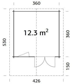 Palmako Gartenhaus Sally, Ca. B426/H256/T530 Cm -Angebote Pflanz Lust Store 6974919 WE BG 001 PalmakoGartenhausSally