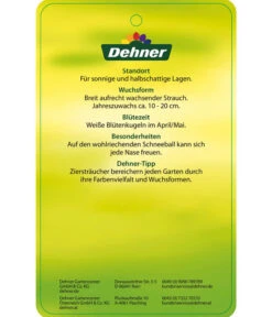 Großblumiger Duft-Schneeball -Angebote Pflanz Lust Store 7533623 Duftschneeball Etikett 02