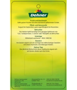 Herbstapfel 'Gravensteiner' -Angebote Pflanz Lust Store 7657398 HerbstapfelGravensteiner Etikett 2