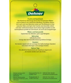 Dehner Haselnuss 'Rote Zellernuss' 13 Dehner Haselnuss 'Rote Zellernuss' -Angebote Pflanz Lust Store 7663073 HaselnussRoteZellernuss Etikett 2