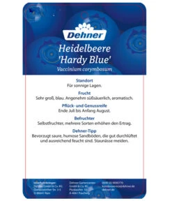 Heidelbeere 'Hardyblue' 7 Heidelbeere 'Hardyblue' -Angebote Pflanz Lust Store 7665490 HeidelbeereHardyblue Etikett 2