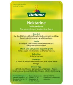 Dehner Nektarine 'Independence' -Angebote Pflanz Lust Store 7687304 NektarineIndependence Etikett 2